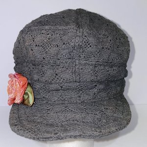 Hopeless Romantic Rose Gray Vintage Cap