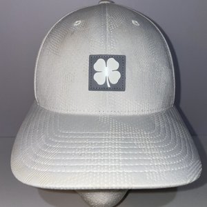 Black Clover Fresh Luck White Golf Hat Size S/M Rubber Badge