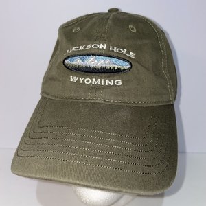 Jackson Hole Wyoming Olive Brown Ouray Dad Hat