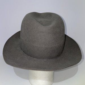 Stetson 'The Stetsonian' John Helmer Portland Gray Fedora Hat Size 7 1/8
