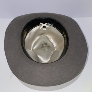 Stetson 'The Stetsonian' John Helmer Portland Gray Fedora Hat Size 7 1/8