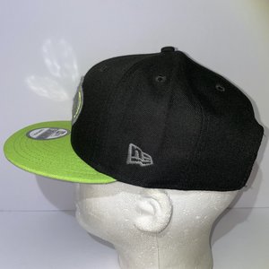 New Era Seattle Seahawks 9Fifty Neon Green Big Logo Snapback Cap