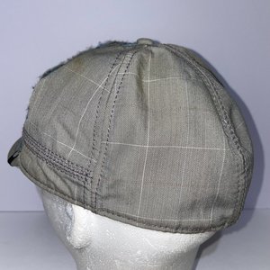 Goorin Bros Gray Crochet Short Brim Cap Size XL