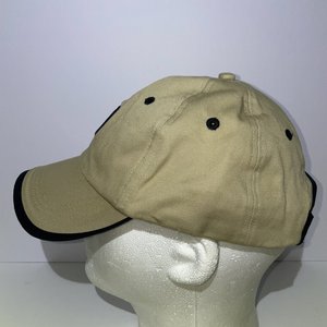 Ahead Ballen Isles Vintage Tan Baseball Cap Shiny Badge