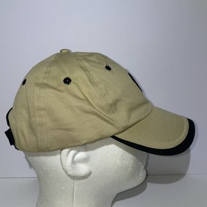 Ahead Ballen Isles Vintage Tan Baseball Cap Shiny Badge