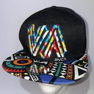 RVCA VA Colorful Geometric Snapback Cap