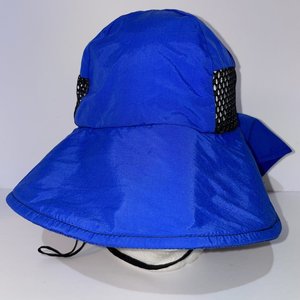 Sunday Afternoons Vintage Blue Breathable Chinstrap Neck Flap Sun Hat Size Youth