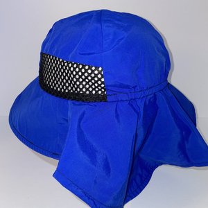 Sunday Afternoons Vintage Blue Breathable Chinstrap Neck Flap Sun Hat Size Youth