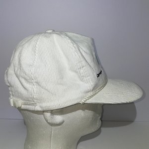 Otto Omega Services White Corduroy Vintage Baseball Cap