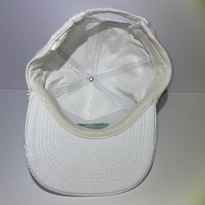 Otto Omega Services White Corduroy Vintage Baseball Cap