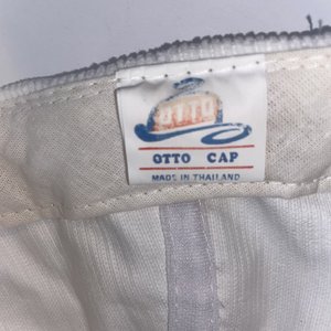 Otto Omega Services White Corduroy Vintage Baseball Cap