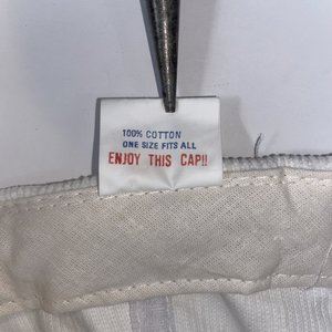 Otto Omega Services White Corduroy Vintage Baseball Cap