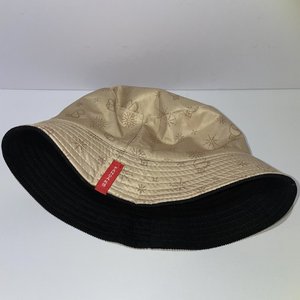 Panda Corduroy Bucket Hat Reversible Fortune Cookies Black & White