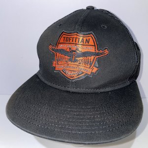 Tofitian End of the Road Culture Black Trucker Hat