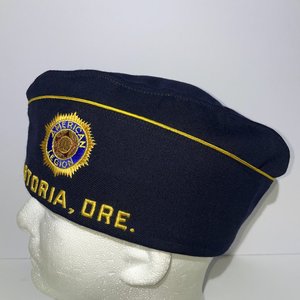 American Legion Astoria Oregon #12 Vintage Wool Cap Size 7 1/8 Made in USA