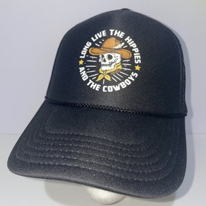 Otto Rodeo Hippie Black Trucker Hat