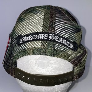 Chrome Hearts x The Heroes Project Camo Trucker Hat