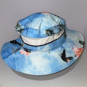 Columbia Bora Bora Vista Blue Printed Booney Sun Hat Size L/XL