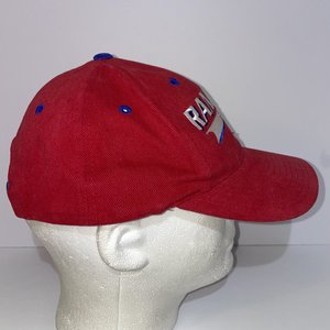Logo Athletic Vintage Genuine Texas Ranger Red Spell-Out Snapback Cap