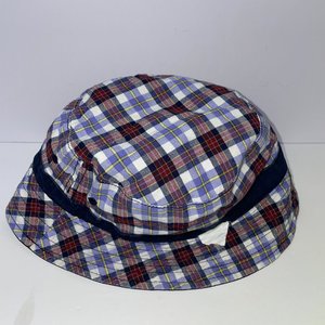 Drew Pearson Tartan Navy Blue Vintage Bucket Hat Size L/XL