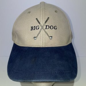 Big Dogs Golf Vintage Blue & Tan Baseball Cap