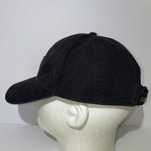 Carhartt Leatherette Patch Black Dad Hat Brushed Cotton