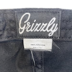 Grizzly Griptapes Black Cotton Baseball Cap