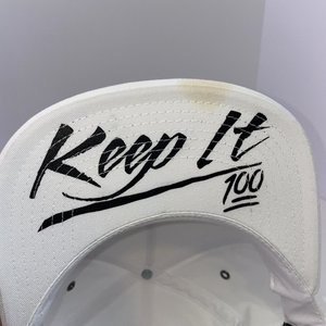 Cali Original Keep it 100 White Snpback Cap