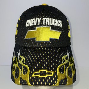 Drew Pearson Chevy Trucks Official Yellow Flames Vintage Baseball Hat