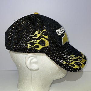 Drew Pearson Chevy Trucks Official Yellow Flames Vintage Baseball Hat