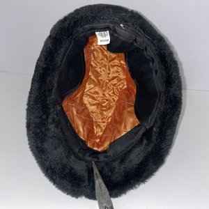 United Hatters Ushanka Gray Feathered Long Fur Vintage Trilby Size M
