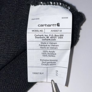 Carhartt Texas State Patch Black Cuffed Beanie Style 106867