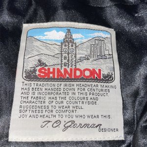 Shandon Ireland Blue Tartan Wool Plaid Flat Cap Size XL