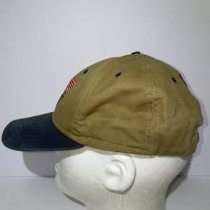 New Era US Golf Vintage Tan & Blue Baseball Cap Made in USA