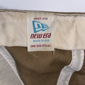 New Era US Golf Vintage Tan & Blue Baseball Cap Made in USA