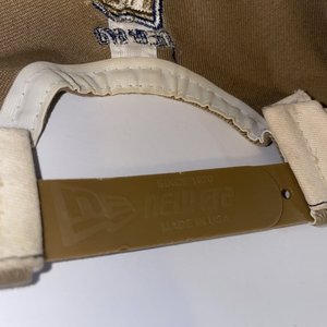 New Era US Golf Vintage Tan & Blue Baseball Cap Made in USA