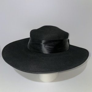 Scherzer Salzburg Austria Black Sun Hat Size 6 7/8