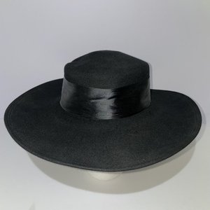 Scherzer Salzburg Austria Black Sun Hat Size 6 7/8