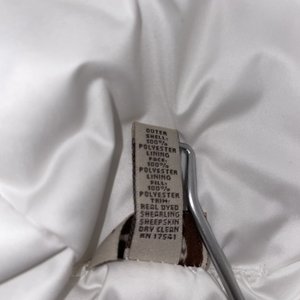 Ugg Australia Sheep Skin White Quilted Puffy Bucket Hat