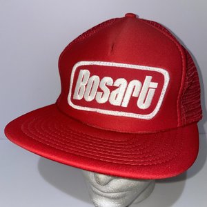 Bosart Wealth Management Vintage Red Speedway Trucker Cap Mesh