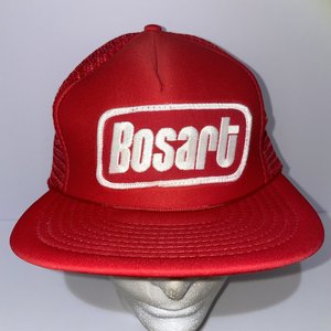 Bosart Wealth Management Vintage Red Speedway Trucker Cap Mesh