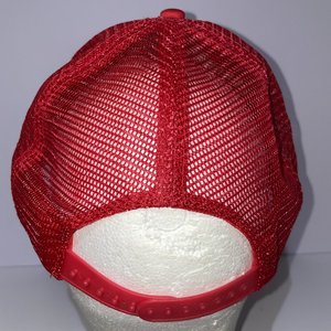 Bosart Wealth Management Vintage Red Speedway Trucker Cap Mesh