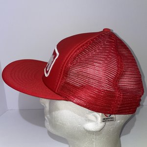 Bosart Wealth Management Vintage Red Speedway Trucker Cap Mesh