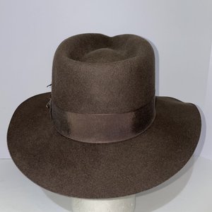Indiana Jones Brand Brown Wool Fedora Size S