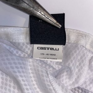 Castelli Rosso Corsa White Stripe Cycling Cap Breathable