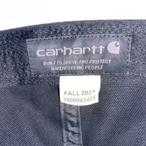 Carhartt Duck Canvas Moisture Wicking Bloack Snapback Cap