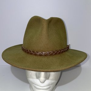 Eddie Bauer Brown Wool Vintage Fedora Size S