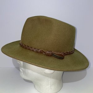 Eddie Bauer Brown Wool Vintage Fedora Size S
