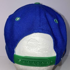 The Game Vintage Seahawks Snapback Cap Blue & Green Spell-Out