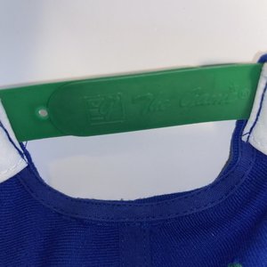 The Game Vintage Seahawks Snapback Cap Blue & Green Spell-Out